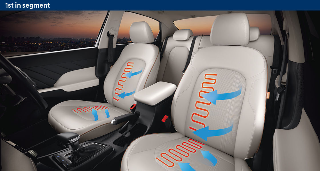 Front ventilated & heated seats