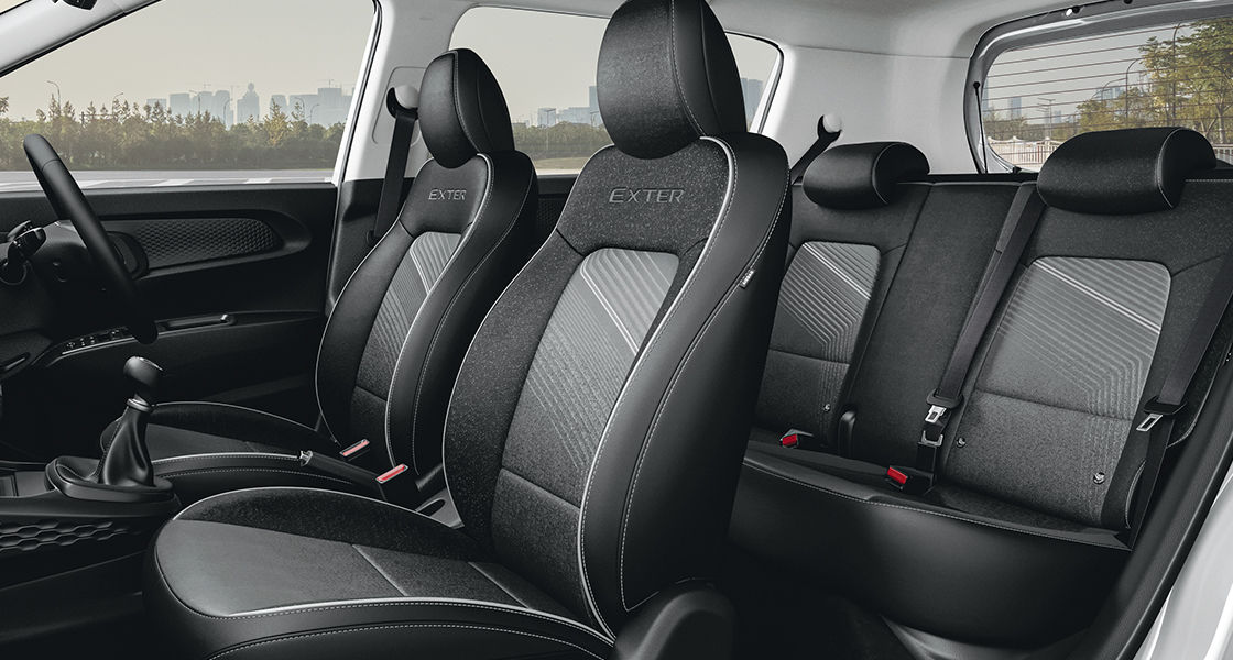 Black interiors with silver inserts