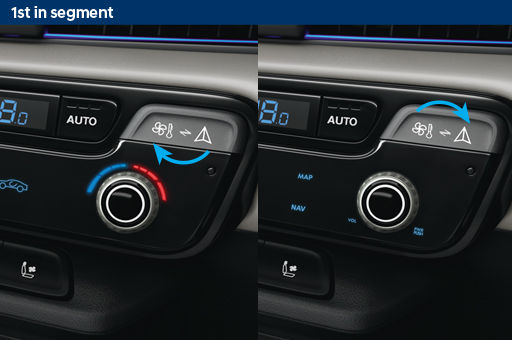 Switchable-type-infotainment-climate-controller