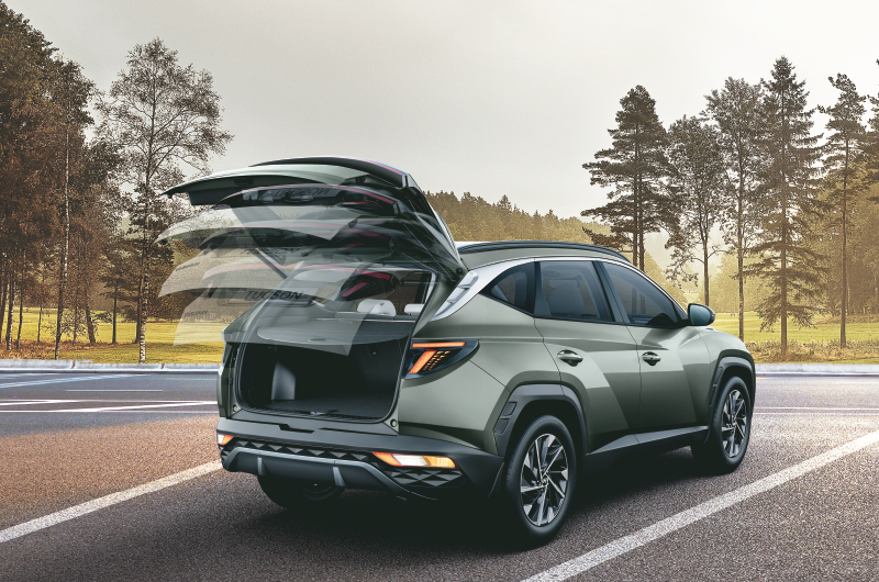 Hands free smart power tail gate with height adjustment