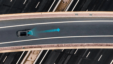 LFA helps you to keep the car in the centre of the lane