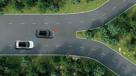 No more blind spots. BCA helps to mitigate a chance of any collision with vehicles in the rear blind spots by giving a warning and then by braking.