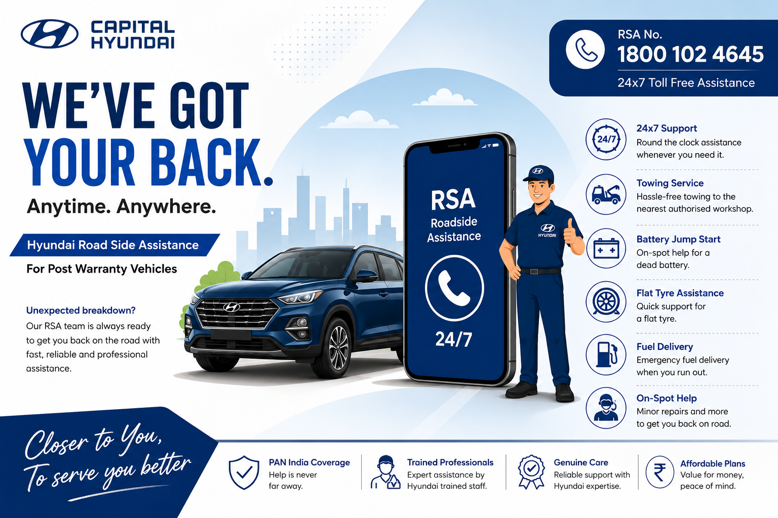 Road Side Assistance Programme (With in Warranty)