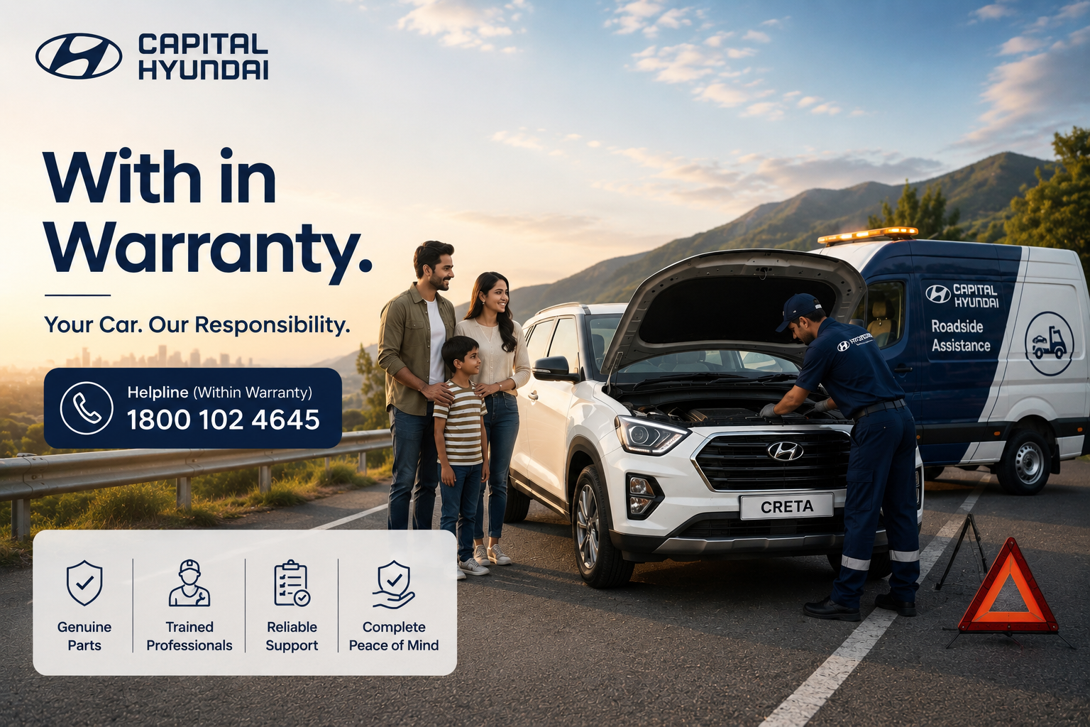 Road side Assistance - With in Warranty